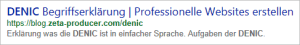 Snippet einer Webseite