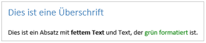 WYSIWYG Beispiel