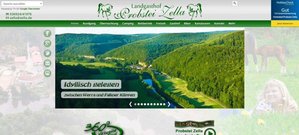 Startseite von zella.de