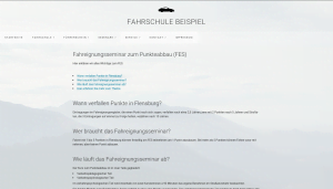 fahrschule webseite erstellen faq
